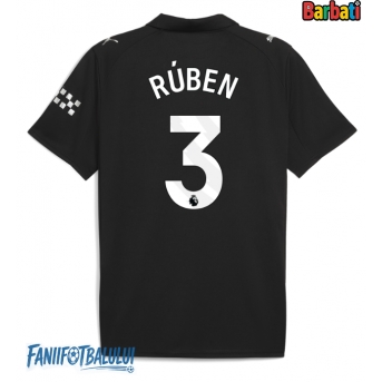Manchester City Ruben Dias #3 Tricou Fotbal Replică 2025-26 Barbati Deplasare